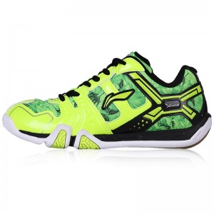 KIDS Light TD Lining Badminton Training Shoes - Fluorescent Green/Black [AYTL092-1]