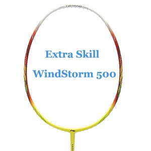 LI-Ning Badminton Racket Extra Skill Windstorm 500 - Red/Yellow